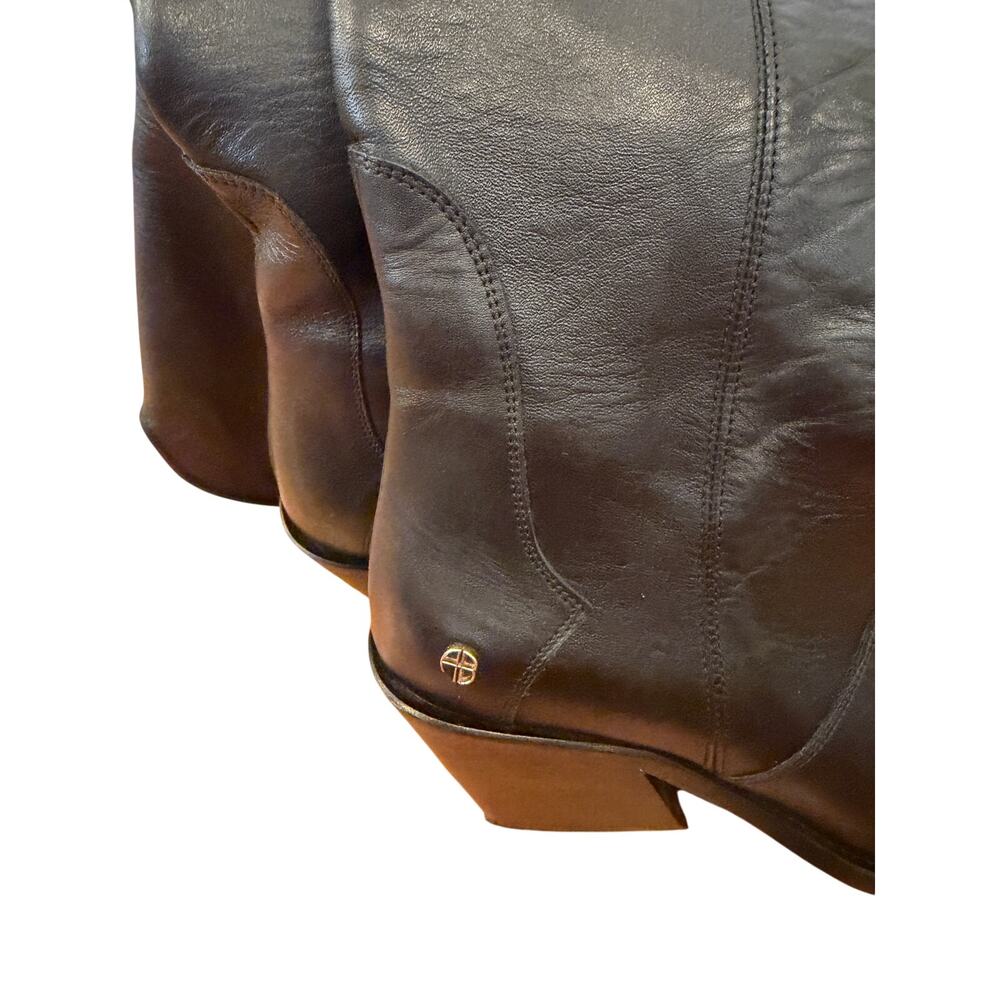 Anine Bing Black Tania Western Boots Size 38 - Picture 4 of 6